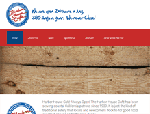Tablet Screenshot of harborhousecafe.com